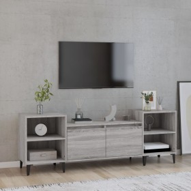 Mueble para TV madera contrachapada gris Sonoma 160x35x55 cm de vidaXL, Muebles TV - Ref: Foro24-821202, Precio: 91,96 €, Des...