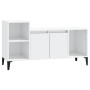 TV stand made of glossy white plywood, 100x35x55 cm by vidaXL, TV Furniture - Ref: Foro24-821182, Price: 58,56 €, Discount: %