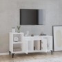 TV stand made of glossy white plywood, 100x35x55 cm by vidaXL, TV Furniture - Ref: Foro24-821182, Price: 58,56 €, Discount: %