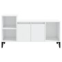 TV stand made of glossy white plywood, 100x35x55 cm by vidaXL, TV Furniture - Ref: Foro24-821182, Price: 58,56 €, Discount: %