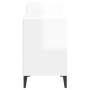 Mueble para TV madera contrachapada blanco brillo 160x35x55 cm de vidaXL, Muebles TV - Ref: Foro24-821198, Precio: 70,86 €, D...