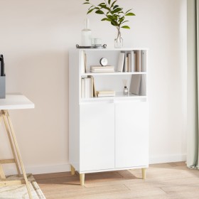 High glossy white plywood sideboard 60x36x110 cm by vidaXL, Sideboards - Ref: Foro24-821222, Price: 105,99 €, Discount: %