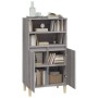 Aparador alto de madera contrachapada gris Sonoma 60x36x110 cm de vidaXL, Aparadores - Ref: Foro24-821226, Precio: 91,37 €, D...