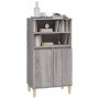 Aparador alto de madera contrachapada gris Sonoma 60x36x110 cm de vidaXL, Aparadores - Ref: Foro24-821226, Precio: 91,37 €, D...