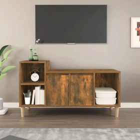 TV stand made of smoked oak plywood, measuring 100x35x55 cm. by vidaXL, TV Furniture - Ref: Foro24-821177, Price: 53,24 €, Di...