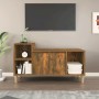 TV stand made of smoked oak plywood, measuring 100x35x55 cm. by vidaXL, TV Furniture - Ref: Foro24-821177, Price: 53,34 €, Di...