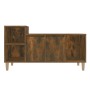 TV stand made of smoked oak plywood, measuring 100x35x55 cm. by vidaXL, TV Furniture - Ref: Foro24-821177, Price: 53,34 €, Di...