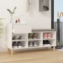 Mueble zapatero madera contrachapada blanco 102x36x60 cm de vidaXL, Zapateros y organizadores de calzado - Ref: Foro24-821204...