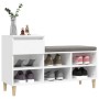 Mueble zapatero madera contrachapada blanco 102x36x60 cm de vidaXL, Zapateros y organizadores de calzado - Ref: Foro24-821204...