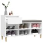 Mueble zapatero madera contrachapada blanco 102x36x60 cm de vidaXL, Zapateros y organizadores de calzado - Ref: Foro24-821204...