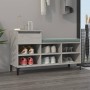 Mueble zapatero madera contrachapada gris hormigón 102x36x60 cm de vidaXL, Zapateros y organizadores de calzado - Ref: Foro24...