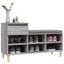 Shoe cabinet made of gray Sonoma plywood wood 102x36x60 cm by vidaXL, Shoe racks and shoe organizers - Ref: Foro24-821210, Pr...