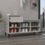 Mueble zapatero madera contrachapada gris hormigón 102x36x60 cm de vidaXL, Zapateros y organizadores de calzado - Ref: Foro24...