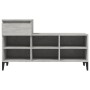 Mueble zapatero madera contrachapada gris hormigón 102x36x60 cm de vidaXL, Zapateros y organizadores de calzado - Ref: Foro24...