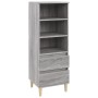 Aparador alto madera contrachapada gris Sonoma 40x36x110 cm de vidaXL, Aparadores - Ref: Foro24-821242, Precio: 60,99 €, Desc...