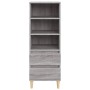 Aparador alto madera contrachapada gris Sonoma 40x36x110 cm de vidaXL, Aparadores - Ref: Foro24-821242, Precio: 60,99 €, Desc...