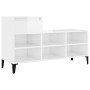 Shoe cabinet made of white glossy plywood, 102x36x60 cm by vidaXL, Shoe racks and shoe organizers - Ref: Foro24-821214, Price...