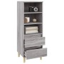 Aparador alto madera contrachapada gris Sonoma 40x36x110 cm de vidaXL, Aparadores - Ref: Foro24-821242, Precio: 60,99 €, Desc...