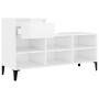 Shoe cabinet made of white glossy plywood, 102x36x60 cm by vidaXL, Shoe racks and shoe organizers - Ref: Foro24-821214, Price...