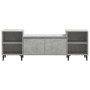 Mueble para TV madera contrachapada gris hormigón 160x35x55 cm de vidaXL, Muebles TV - Ref: Foro24-821200, Precio: 89,06 €, D...