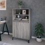 Tall Sonoma Gray Plywood Sideboard 60x36x110 cm by vidaXL, Sideboards - Ref: Foro24-821234, Price: 102,99 €, Discount: %