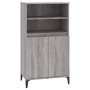 Tall Sonoma Gray Plywood Sideboard 60x36x110 cm by vidaXL, Sideboards - Ref: Foro24-821234, Price: 102,99 €, Discount: %