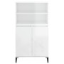 High glossy white plywood sideboard 60x36x110 cm by vidaXL, Sideboards - Ref: Foro24-821230, Price: 107,58 €, Discount: %