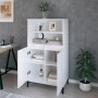 Aparador alto madera contrachapada blanco brillo 60x36x110 cm de vidaXL, Aparadores - Ref: Foro24-821230, Precio: 107,58 €, D...