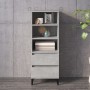 Concrete gray plywood tall sideboard 40x36x110 cm by vidaXL, Sideboards - Ref: Foro24-821248, Price: 64,99 €, Discount: %