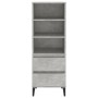 Aparador alto madera contrachapada gris hormigón 40x36x110 cm de vidaXL, Aparadores - Ref: Foro24-821248, Precio: 65,82 €, De...