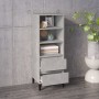 Aparador alto madera contrachapada gris hormigón 40x36x110 cm de vidaXL, Aparadores - Ref: Foro24-821248, Precio: 65,82 €, De...