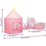 Pink children's play tent 301x120x128 cm by vidaXL, Play tents and tunnels - Ref: Foro24-93677, Price: 50,06 €, Discount: %