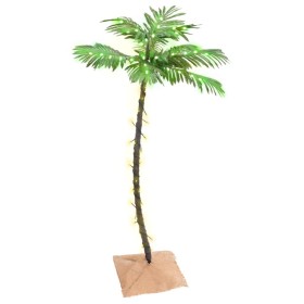 Artificial palm tree with 72 warm white LEDs 120 cm by vidaXL, Christmas trees - Ref: Foro24-345136, Price: 52,99 €, Discount: %