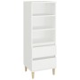 Aparador alto madera contrachapada blanco 40x36x110 cm de vidaXL, Aparadores - Ref: Foro24-821236, Precio: 82,10 €, Descuento: %