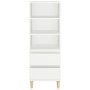 Tall white plywood sideboard 40x36x110 cm by vidaXL, Sideboards - Ref: Foro24-821236, Price: 82,10 €, Discount: %