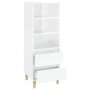 Tall white plywood sideboard 40x36x110 cm by vidaXL, Sideboards - Ref: Foro24-821236, Price: 82,10 €, Discount: %