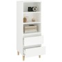 Tall white plywood sideboard 40x36x110 cm by vidaXL, Sideboards - Ref: Foro24-821236, Price: 82,10 €, Discount: %