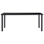 Juego de comedor 9 piezas cuero sintético negro de vidaXL, muebles para cocinas y comedores - Ref: Foro24-3053112, Precio: 75...