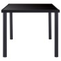 Juego de comedor 9 piezas cuero sintético negro de vidaXL, muebles para cocinas y comedores - Ref: Foro24-3053112, Precio: 75...