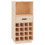 Botellero de madera maciza de pino 45x34x100 cm de vidaXL, Armarios para vino y licores - Ref: Foro24-821532, Precio: 80,34 €...