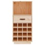 Botellero de madera maciza de pino 45x34x100 cm de vidaXL, Armarios para vino y licores - Ref: Foro24-821532, Precio: 80,34 €...