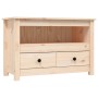 Solid pine wood TV cabinet 79x35x52 cm by vidaXL, TV Furniture - Ref: Foro24-821497, Price: 80,99 €, Discount: %