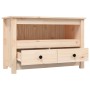 Solid pine wood TV cabinet 79x35x52 cm by vidaXL, TV Furniture - Ref: Foro24-821497, Price: 80,99 €, Discount: %