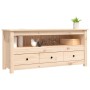 Mueble de TV de madera maciza de pino 114x35x52 cm de vidaXL, Muebles TV - Ref: Foro24-821502, Precio: 116,99 €, Descuento: %