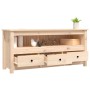 Mueble de TV de madera maciza de pino 114x35x52 cm de vidaXL, Muebles TV - Ref: Foro24-821502, Precio: 116,99 €, Descuento: %