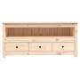 Solid pine wood TV stand 114x35x52 cm by vidaXL, TV Furniture - Ref: Foro24-821502, Price: 101,10 €, Discount: %