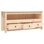 Mueble de TV de madera maciza de pino 114x35x52 cm de vidaXL, Muebles TV - Ref: Foro24-821502, Precio: 116,99 €, Descuento: %