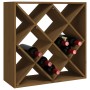 Botellero madera maciza de pino marrón miel 62x25x62 cm de vidaXL, Armarios para vino y licores - Ref: Foro24-821545, Precio:...