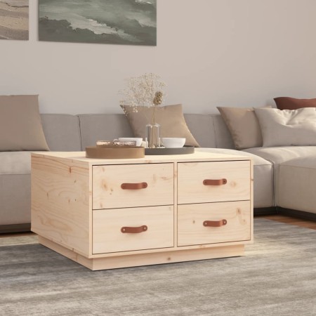 Solid pine wood coffee table 80x80x45 cm by vidaXL, Coffee table - Ref: Foro24-821517, Price: 130,99 €, Discount: %