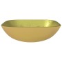 Lavabo de vidrio dorado 42x42x14 cm de vidaXL, Lavabos - Ref: Foro24-345260, Precio: 59,42 €, Descuento: %